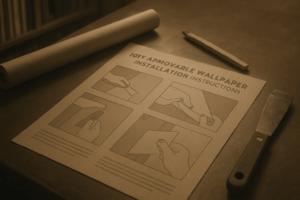 Beginner's Guide to Installing Peel-and-Stick Wallpaper